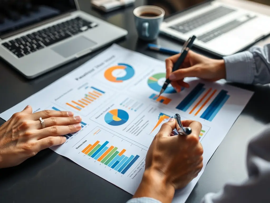 A professional report document with charts and graphs showcasing ESG metrics, highlighting the importance of transparent ESG reporting.